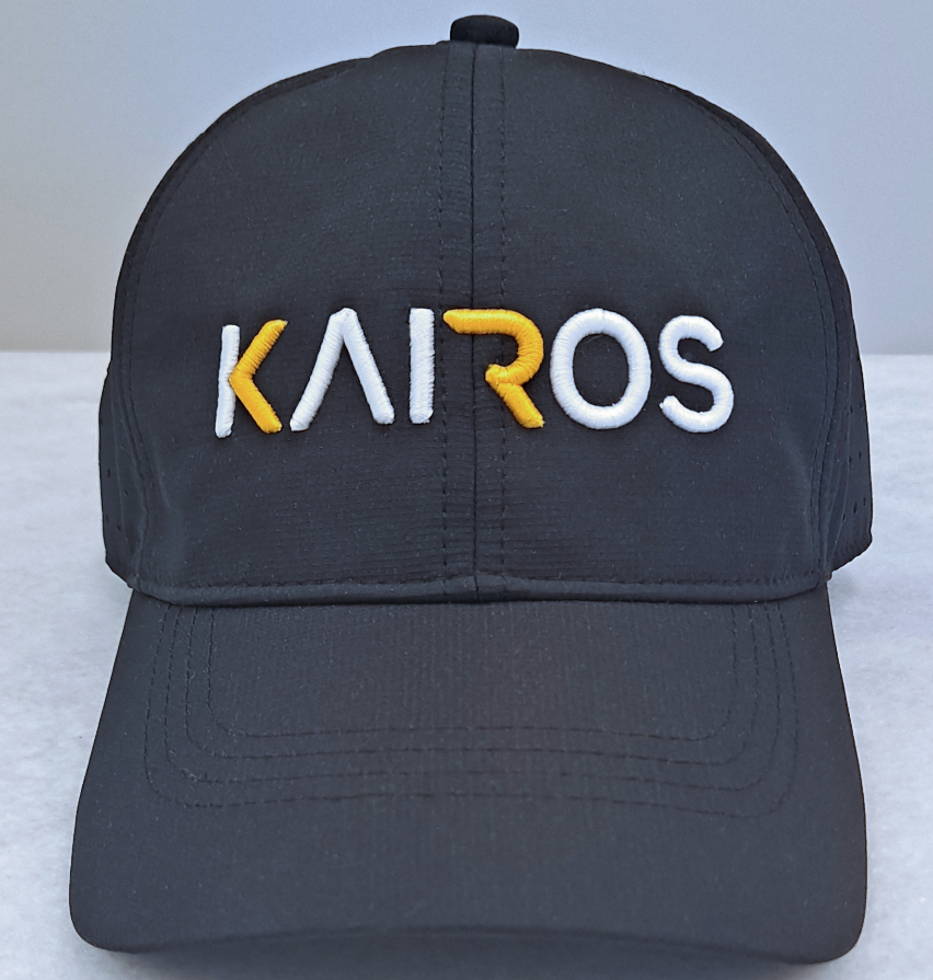 KAIROS Black 3D Embroidery Performance Hat