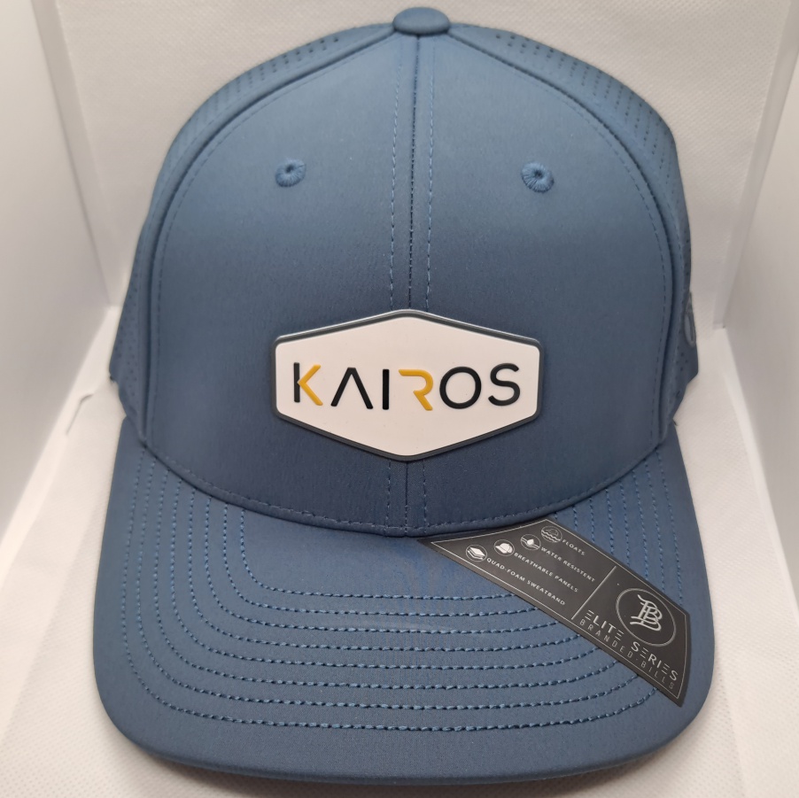 KAIROS ELITE Orion Blue Mid Crown Elite Performance PVC Patch Hat