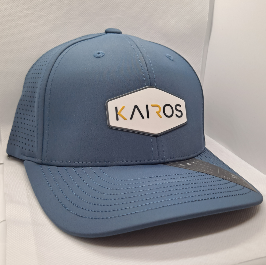 KAIROS ELITE Orion Blue Mid Crown Elite Performance PVC Patch Hat