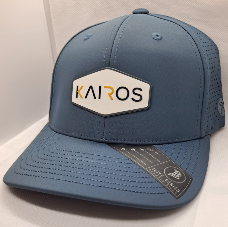 KAIROS ELITE Orion Blue Mid Crown Elite Performance PVC Patch Hat