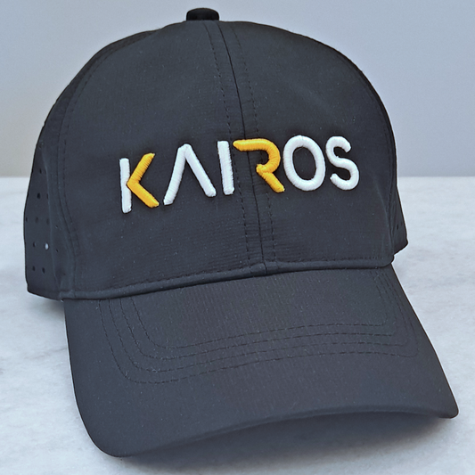 KAIROS Black 3D Embroidery Performance Hat